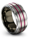 Carbide Wedding Band Tungsten Engagement Man Rings Set Engagement Guy Ring - Charming Jewelers