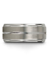 Tungsten Wedding Men&#39;s Engagement Men&#39;s Bands Tungsten Carbide Small 10mm Ring - Charming Jewelers