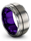 Matching Wedding Ring for Woman and Female Tungsten Grey Male Rings Grey - Charming Jewelers