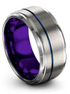 Wedding Rings Sets Grey Tungsten Rings Grey Man Anniversary Band Tungsten Grey - Charming Jewelers