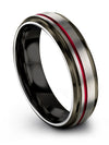 Wedding Engagement Guy Tungsten Bands Matte Grey and Bands for Lady Grandfather - Charming Jewelers