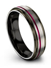 Grey Wedding Rings 6mm Tungsten Carbide Rings Men Grey Metal Rings Boyfriend - Charming Jewelers