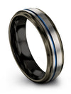 Wedding Engagement Male Ring Set 6mm Tungsten Ring Engagement Female Band - Charming Jewelers