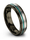 6mm Wedding Rings for Lady Wedding Rings Set His and Fiance Tungsten Couples - Charming Jewelers