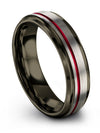 Grey Wedding Sets Girlfriend and His Wedding Rings Sets Tungsten Couple Bands - Charming Jewelers