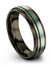 Fancy Wedding Ring Grey Tungsten Bands Couples Lawyer Gifts Ring - Charming Jewelers