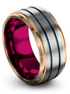 Wedding Bands for Husband and Fiance Tungsten Carbide Wedding Rings Ring 10mm - Charming Jewelers