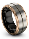 Christian Wedding Ring for Men Engagement Guys Band for Lady Tungsten Grey - Charming Jewelers