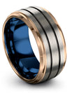 Tungsten Anniversary Band Guys Grey Tungsten Ring for Men&#39;s Brushed I Love You - Charming Jewelers