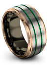 Engrave Wedding Ring Tungsten Carbide Wedding Ring 10mm Plain Matching Couple - Charming Jewelers