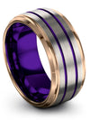Anniversary Wedding Bands for Ladies Tungsten Bands for Womans 10mm Brushed - Charming Jewelers