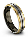 Wedding Engagement Ring Tungsten Carbide Rings for Womans Grey Engagement Ring - Charming Jewelers
