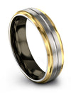 Mens Wedding Band Matte Tungsten Grey Band for Woman Bands for Couples Set - Charming Jewelers