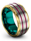Wedding Band for Woman&#39;s 10mm Tungsten Promise Rings for Couples Customize - Charming Jewelers