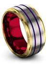 Wedding Ring Sets for Man and Woman Tungsten Bands for Guy Custom Guy Grey - Charming Jewelers