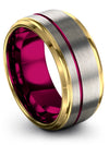 Woman Mens Promise Band Tungsten Promise Rings Colorful Engagement Guy Bands - Charming Jewelers