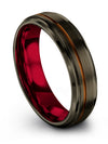 Wedding Rings for Men&#39;s Sets Gunmetal Copper Tungsten Rings Wedding Rings - Charming Jewelers