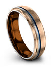 Wedding Ring Sets for Boyfriend and Husband in 18K Rose Gold Tungsten Carbide - Charming Jewelers