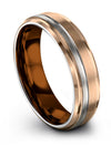 Wife and Wife 18K Rose Gold Promise Band Wedding Bands Tungsten Carbide 18K - Charming Jewelers