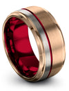 Matching Wedding Ring Her and Girlfriend Tungsten Carbide