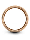 Woman&#39;s Wedding Ring Matte Tungsten Band for Guys and Guys Simple 18K Rose Gold - Charming Jewelers