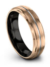 6mm Wedding Ring 6mm Grey Line Band Tungsten Jewelry Bands for Men&#39;s - Charming Jewelers