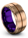Plain Wedding Ring for Man Tungsten Ring for Mens Engraved Men Bands Husband - Charming Jewelers