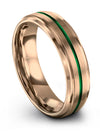 Couples Wedding Ring Special Tungsten Band 18K Rose Gold Ring Men Wedding Band - Charming Jewelers