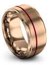 Engagement and Anniversary Band Set Tungsten 18K Rose Gold Black Ring for Mens - Charming Jewelers