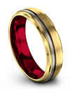 Men&#39;s Wedding Rings Matte Tungsten 6mm Wedding Ring 6mm Ring Step Bevel Promise - Charming Jewelers