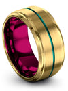 18K Yellow Gold for Woman 18K Yellow Gold Plated Tungsten Ring for Woman&#39;s 18K - Charming Jewelers