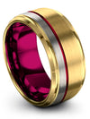 Plain Wedding Bands Sets for Fiance and Girlfriend Tungsten Ring for Men - Charming Jewelers