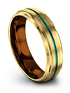 18K Yellow Gold Guys Wedding Bands Tungsten Ring for Ladies 18K Yellow Gold - Charming Jewelers