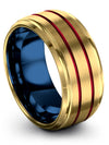 Wife and Wife Wedding Ring Sets 18K Yellow Gold Black Wedding Rings Womans - Charming Jewelers