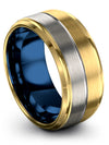 18K Yellow Gold Female Wedding Bands Engraved Womans Tungsten Wedding Bands - Charming Jewelers