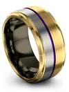 Plain Anniversary Band Sets for Wife and Wife Tungsten Engagement Bands - Charming Jewelers