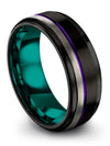 Black Unique Lady Promise Band Black Tungsten Promise Rings Engagement Mens - Charming Jewelers