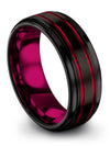 Black Wedding Rings Set for His Tunsen Rings Men&#39;s Couple Matching Lady Gifts - Charming Jewelers