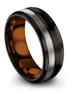 8mm Men Wedding Bands Perfect Band Custom Ring Personalized Wife and Fiance - Charming Jewelers