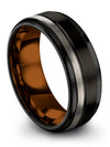 Modern Anniversary Ring Tungsten Carbide Wedding Rings Ring Promise Bands - Charming Jewelers