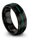 8mm Wedding Rings Ladies Tungsten Wedding Band for Wife Engagement Mens Rings - Charming Jewelers