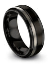 Wedding Bands Sets for Him and Girlfriend in Black Tungsten Wedding Bands - Charming Jewelers