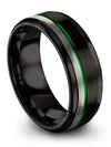 Wife and Girlfriend Black Wedding Rings Black Tungsten Promise Ring Wife Day - Charming Jewelers