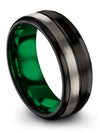 Brushed Metal Lady Promise Band Wedding Bands for Guy Tungsten Carbide Promise - Charming Jewelers