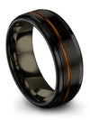 Woman&#39;s 8mm Ring Tungsten Carbide Rings Sets Black Male Engagement Male Rings - Charming Jewelers