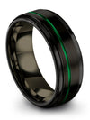 Guys and Mens Wedding Rings Sets Perfect Tungsten Bands Solid Black Jewelry - Charming Jewelers