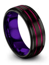 Engagement and Promise Ring Rare Tungsten Band Black Jewelry Rings for Couple - Charming Jewelers
