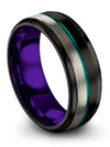 Special Edition Promise Band Tungsten Bands for Womans and Womans Matching 8mm - Charming Jewelers