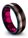 Wedding Set Black Rings Wedding Rings for Mens Tungsten Carbide Woman Black - Charming Jewelers