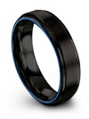 Lady Wedding Ring Tungsten Black Tungsten Ring Black Personalized Band Ladies - Charming Jewelers